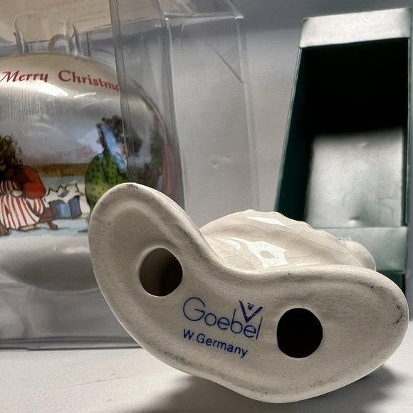 Exclusive Vintage Christmas Ornament Set - 1982 Hummelwerk Ball & 1978 Goebel Sa - Picture 6 of 16